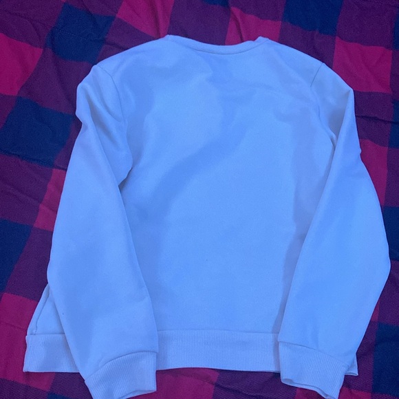 A cream colored sweatshirt from SHEIN with pictures of coffee on the front size - Picture 3 of 3